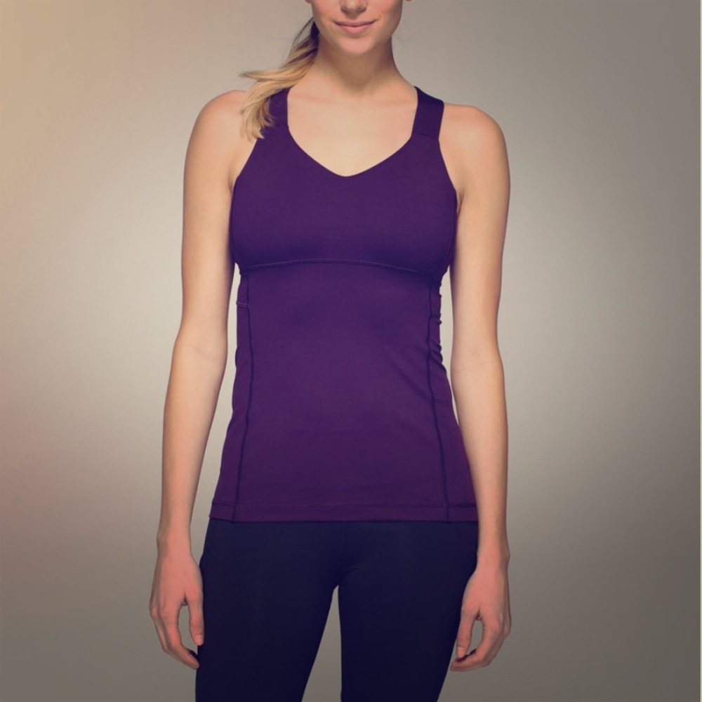 Lululemon Push Your Limit Tank S6 NWT purple